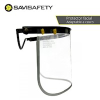 Protector facial de policarbonato adaptable a casco